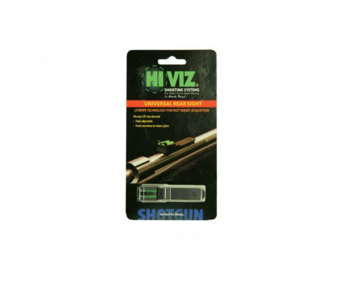 HiViz целик Rifle/Shotgun двойной, зелен., для ружей и карабинов, на "ласточкин хвост" с планкой 9.5 мм.