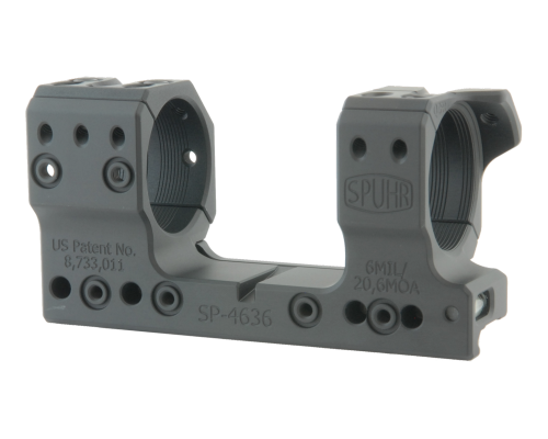 Тактический кронштейн SPUHR D34мм для установки на Picatinny для S&Bender 5-20 PM II Ultra Short, H34мм,наклон 6MIL/20.6MOA (SP-4636)