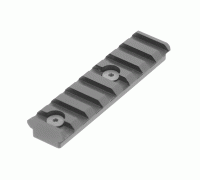 Кронштейн UTG Picatinny на KeyMod, 8 слотов, длина 80мм, высота 9,5мм. 2 болта, алюминий, черный, 30гр.