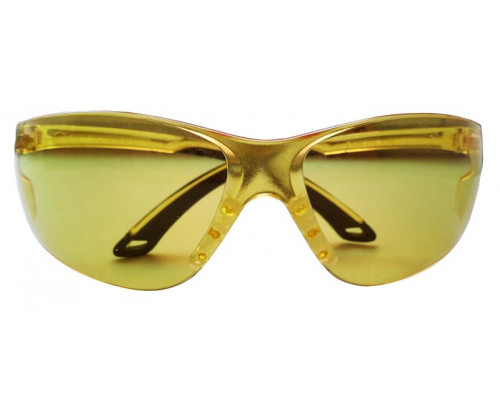 Очки стрелковые "Stalker" защитные, цвет - желтые, материал - поликарбонат, светопропускаемость 85%, блистер