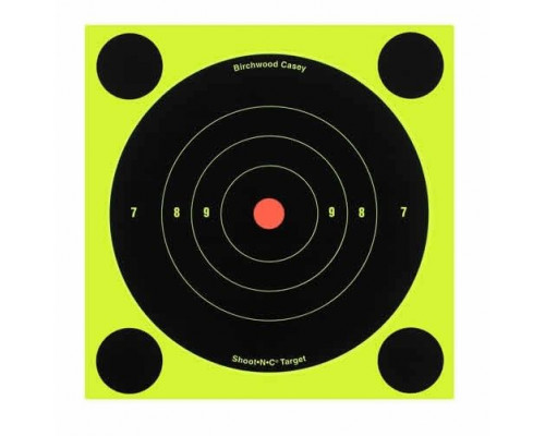 Мишень бумажная Birchwood Shoot•N•C® Bull's-eye Target 200мм 30шт.