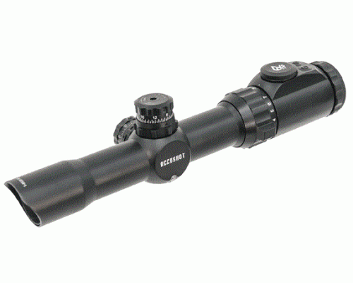 Оптический прицел Leapers Accushot T8 Tactical 1-8x28, 30мм, MilDot, подсв., кольца на Weaver/Picatinny (SCP3-18IEMDQ)