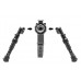 Сошки UTG на KeyMod, 127-203 мм., раздельн. ноги, 5 углов-позиций, 5 фикс. длин, кнопка фикс., алюминий, черный, 280 гр.